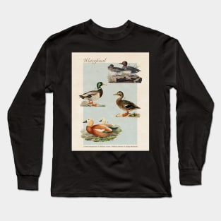 Duck Vintage-Inspired Encyclopedia Page Long Sleeve T-Shirt